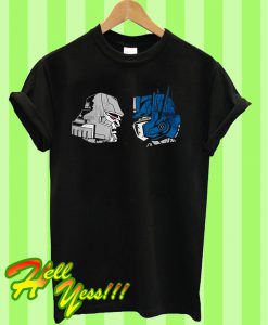 Face Off Megatron vs Optimus Prime Transformers T Shirt