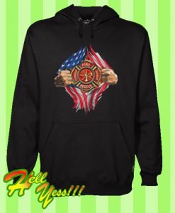 Fire rescue course honor blood inside me Hoodie