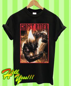 Ghost Rider Ghost Rider Flame Black Mens T Shirt