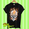 Ghost Rider Men's Black Flaming Skull T Shirt