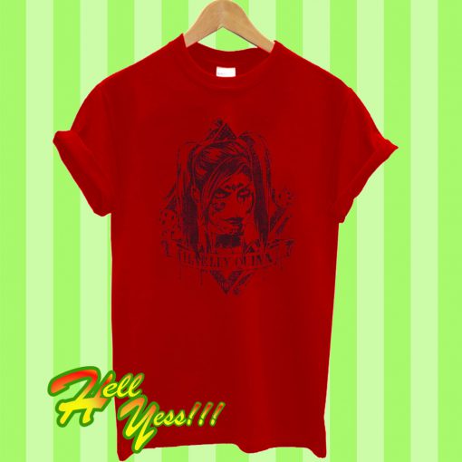 Harley Quinn Diamond Dice Red T Shirt