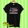 I’m a veteran american flag and a veteran’s wife T Shirt