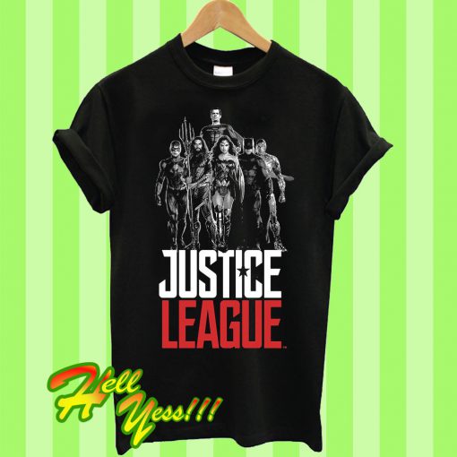 Justice League black T Shirt