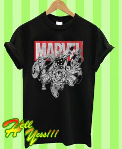 Marvel Comics Collage T Shirt