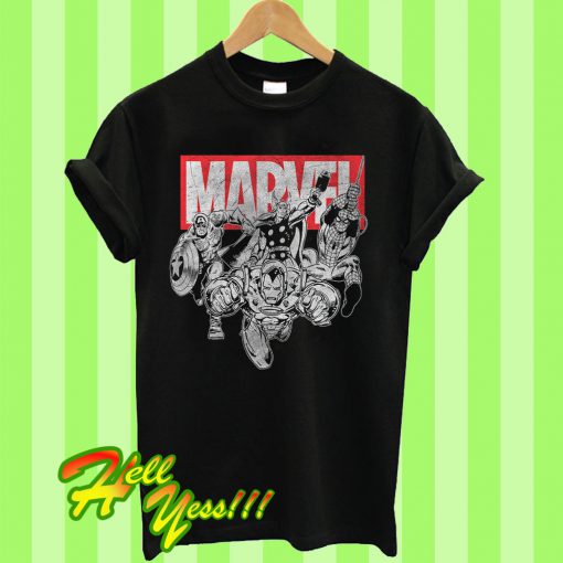 Marvel Comics Collage T Shirt