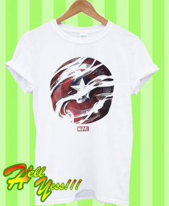 Marvel Mens Captain America Smoke Shield Comics T Shirt