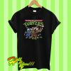 Michael Myers, Jason Voorhees, Freddy Krueger, Leatherface Tenenage mutant killer turtles T Shirt