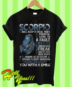 Official Scorpio Will keep it real 100% T Shirt