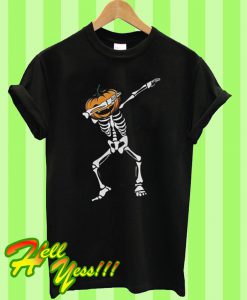 Pumpkin skull dabbing T Shirt