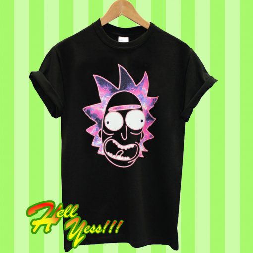 Rick and Morty Neon Galaxy Rick T Shirt