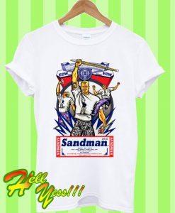 Sandman ECW Budweiser Art Classic Wrestling Hardcore T Shirt