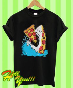 Shark Eating Pizza T Shirt