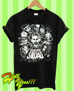 Suicide Squad with The Joker in the Center T Shirt