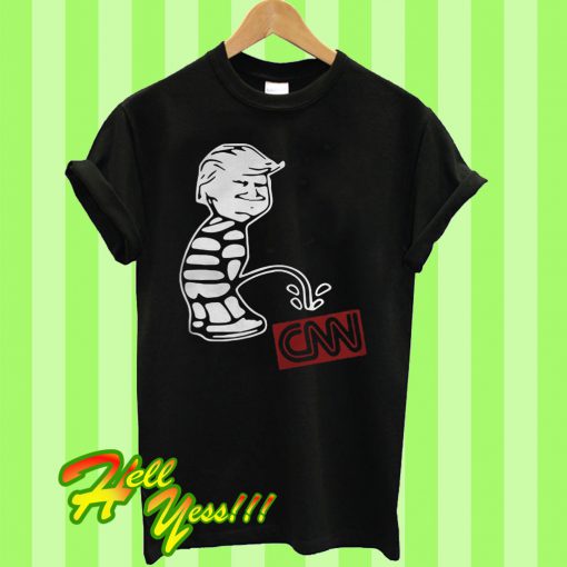 Trump pee on CNN funny T Shirt