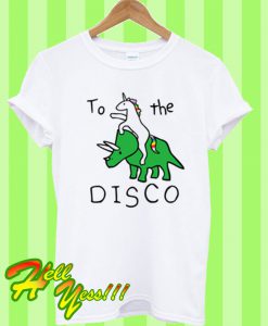 Unicorn Dinosaur To The Disco T Shirt