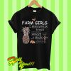 Farm Girls Are Like Pineapples Tough On The Outside T Shirt