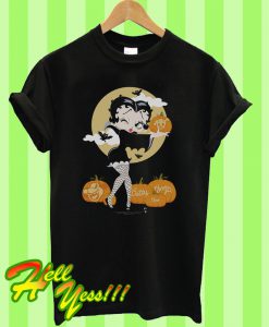 Betty Boop Vamp Pumpkins Halloween T Shirt