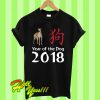 Greyhound Year of the Dog 2018 T Shirt