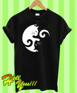Yin Yang Cats T Shirt