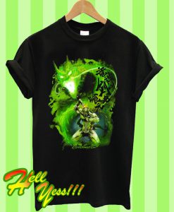 Blizzard Overwatch Genji Tricko Panske cerne triko T Shirt