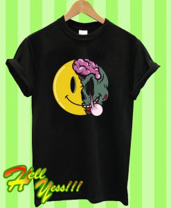 Zombie Emoji Smiley Face Horror Halloween T Shirt