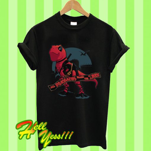 Deadpool T-rex T Shirt