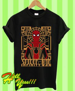 Spider Man Infinity War Art Deco T Shirt