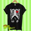 Spooky Skeleton Costume Junk Food T Shirt