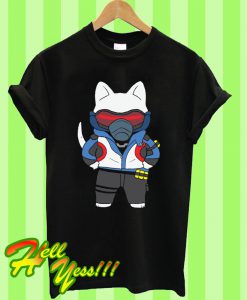 Overwatch Soldier 76 Cat T Shirt