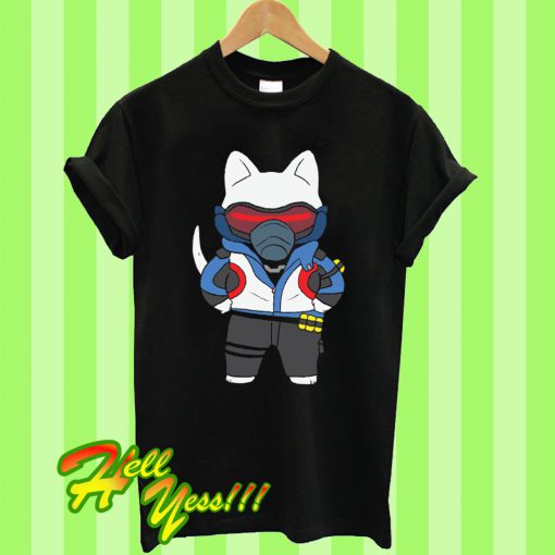 Overwatch Soldier 76 Cat T Shirt