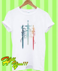 Sword Art Online Asuna & Kirito Swords T Shirt