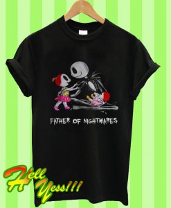 Jack Skellington Two Girl Father Of Nightmares Halloween T Shirt