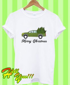 Snoopy Driving Car Merry Christmas T Shirt