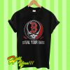 Skull Boston Red Sox Steal Your Base T Shirt