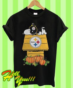 Pittsburgh Steelers Snoopy Pumpkin House Nfl T Shirt