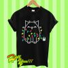 Paws The Cat Twinkle Lights T Shirt
