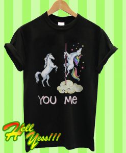 You Vs Me Funny Unicorns Rainbow T Shirt