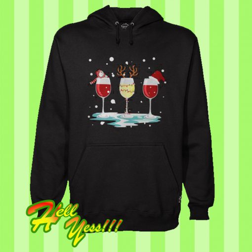 Drink Wine Christmas Hoodie
