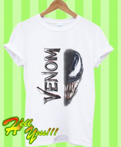 Marvel Venom Split Down The Middle Grin T Shirt