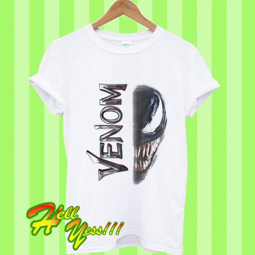 Marvel Venom Split Down The Middle Grin T Shirt