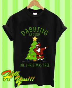 Dabbing Around The Christmas Tree Dab Santa T Shirt