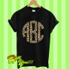 Monogrammed Leopard Big Print T Shirt