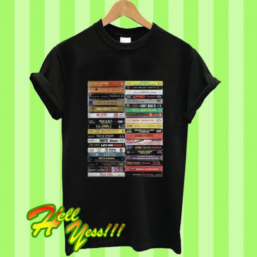 Old School Hip Hop Cassette Tape T Shirt