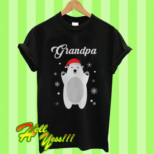 Grandpa Bear Christmas Santa Pajamas T Shirt