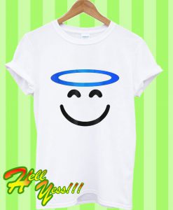 Angel Smiling Emoji Funny Halloween Costume T Shirt