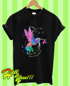 Hummingbird Ribbon Breast Cancer Awareness T Shirt