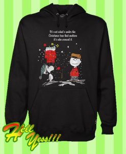 Snoopy Its Not What’s Under The Christmas Tree That Matters Hoodie