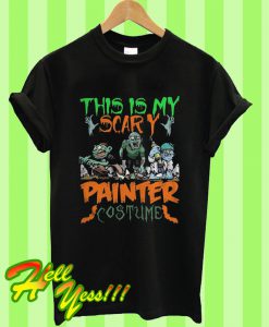 This Is My Scary Painter Costume Zombie Halloween T Shirt