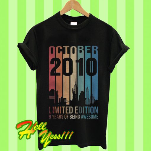 October 2010 Limited Edition 8 Years Of Being Awesome T Shirt