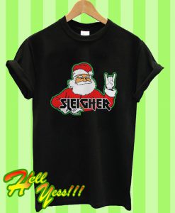 Sleigher Metal Santa T Shirt